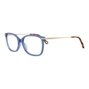 Chloé Womens Square/Rectangle Blue Gold Transparent Fashion Designer Eyewear